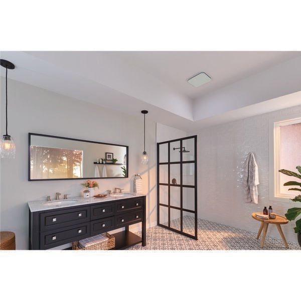 Ventilation Fan, 110 cfm cfm, 4 in Duct Dia., 120V AC, No