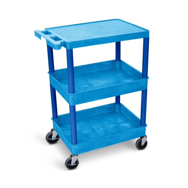 Flat Top and Tub Middle/Bottom Shelf Cart, 24