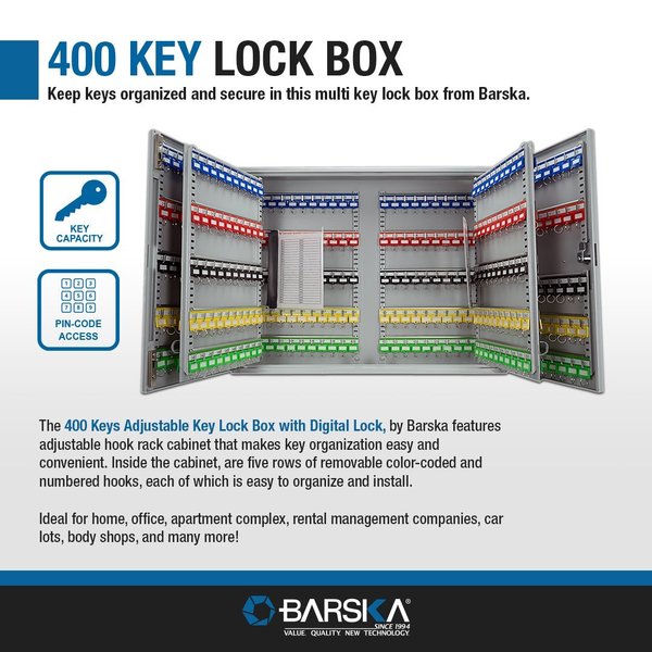 Adjustable Key Lock Box with Digital Loc