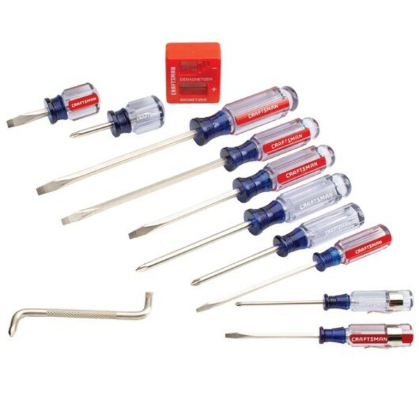 Screwdriver Set, Phillips, Slotted, 12 pcs.