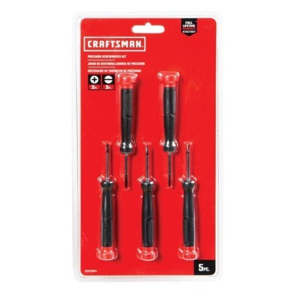 Precision Screwdriver Set, Steel, 5 pcs.