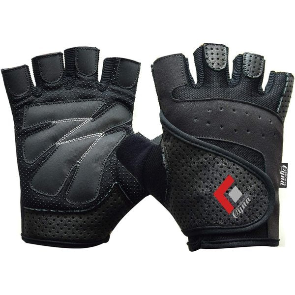 Weight Lifting Leather Gloves Medium