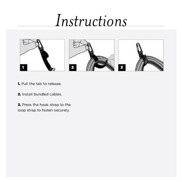 Back-to-Back Strap, No Adhesive, 6 in, 1 in Wd, Red, 5 PK
