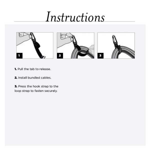 Back-to-Back Strap, No Adhesive, 6 in, 1 in Wd, Grey, 5 PK