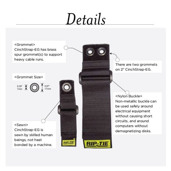 Back-to-Back Strap, No Adhesive, 22 in, 1 in Wd, Brown, 2 PK