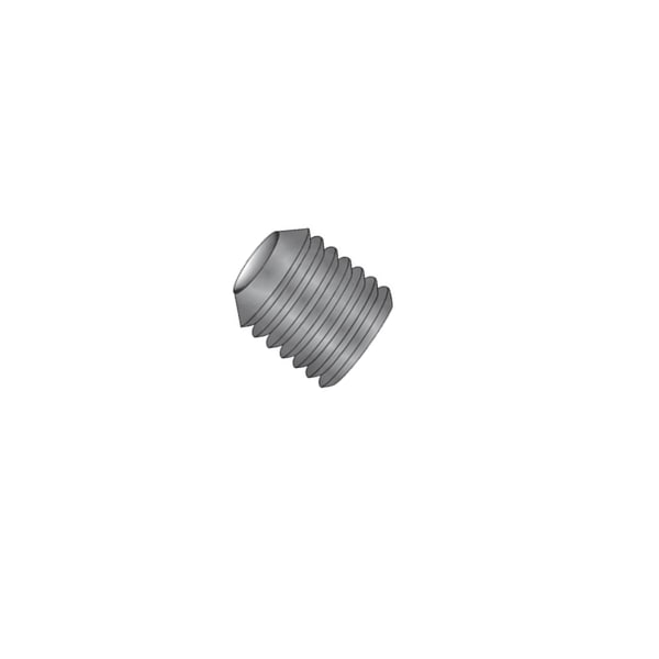 #10-24 X 5/8 Cup Point Alloy Hex Socket Set Screw, Black Oxide