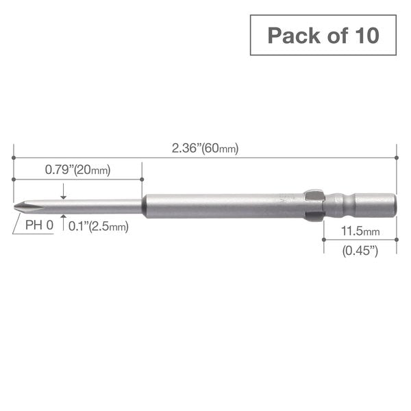 Precision Bit Wing-Shank 4mm, +0x2, PK10