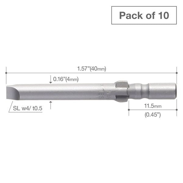 Precision Bit Wing-Shank 4mm, -4x(, PK10