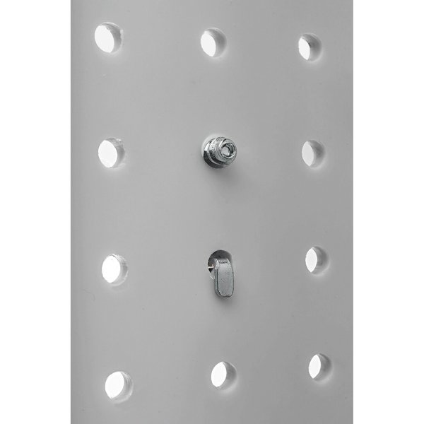 12 In. W x 6 In. D Blue Epoxy Coated Steel Shelf for 1/8 In. and 1/4 In. Pegboard