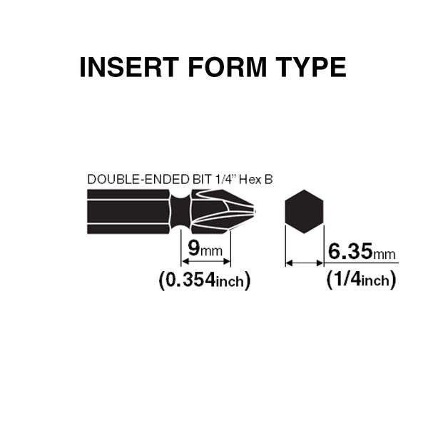 Double-Ended Bit 1/4