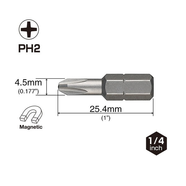 DRYWALLER Insert Bit PH2x25.4, K3, PK3