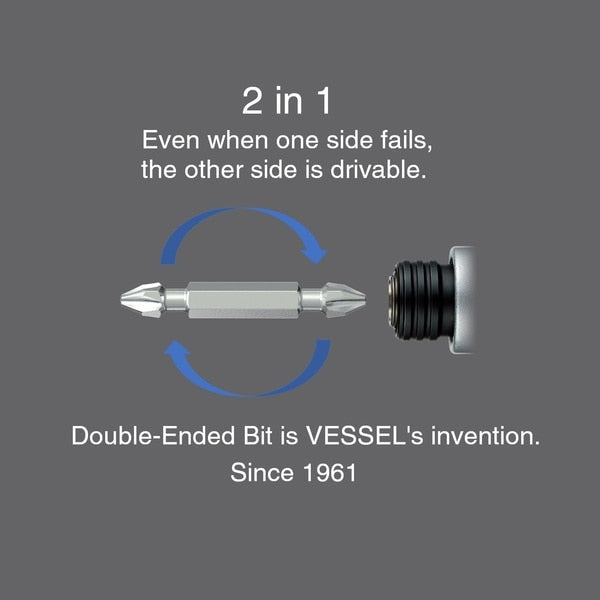 NECK TORSION Dbl-Ended Power Bit PH, PK2