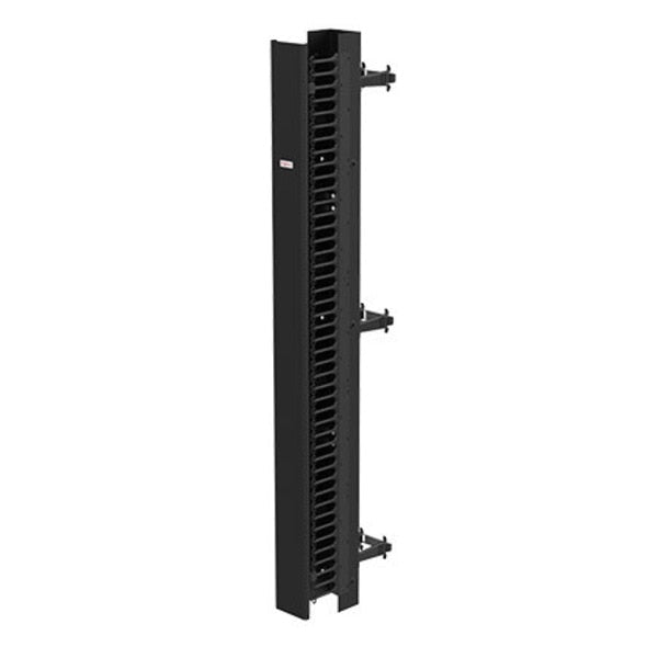 CABLETEK-EC Vertical Cable Manager, 84.00x6.00x9.00, Black, Steel