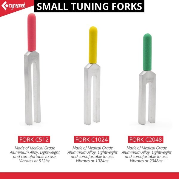 Color-Coded Tuning Fork With Hammer Soun