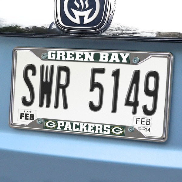 NFL Green Bay Packers Metal License Plate Frame