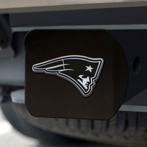 NFL New England Patriots Black Metal Hitch Cover
