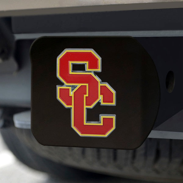 USC Trojans Black Metal Hitch Cover, 3D Color Emblem