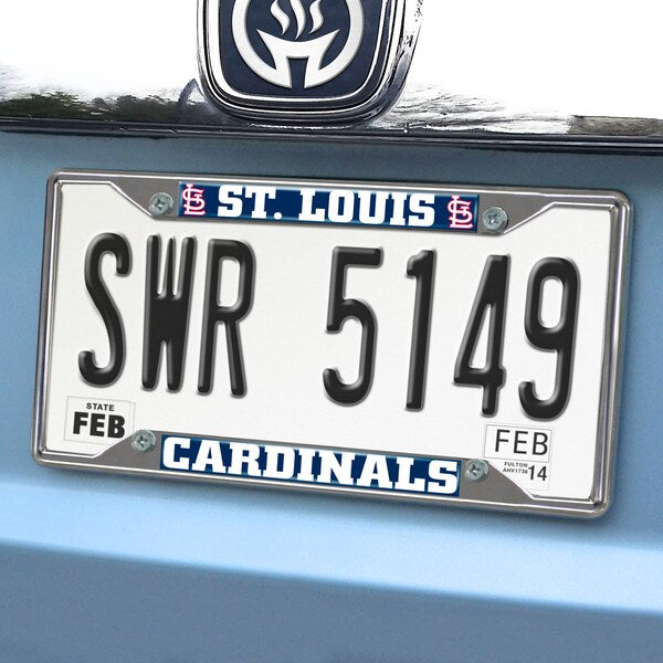 MLB St. Louis Cardinals Metal License Plate Frame