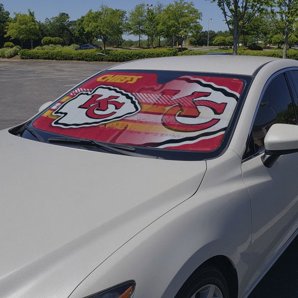 NFL Kansas City Chiefs Windshield Sun Reflector