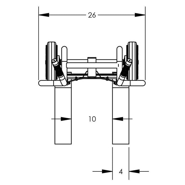 Ezy-Tilt Std 2-Whl Pallet Truck, Al Frm, R