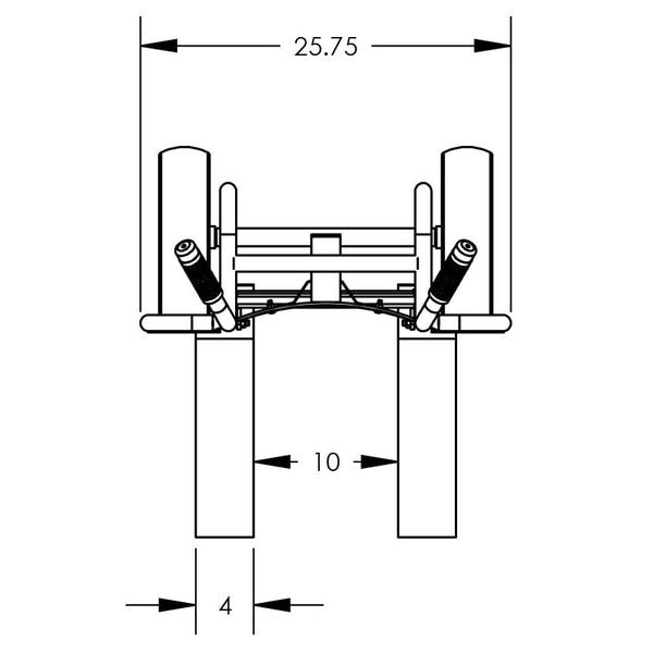 Ezy-Tilt Std, 2-Whl Pallet Truck, Al Frm W