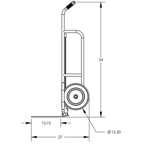 Ezy-Tilt Std, 2-Whl Pallet Truck, Al Frm W