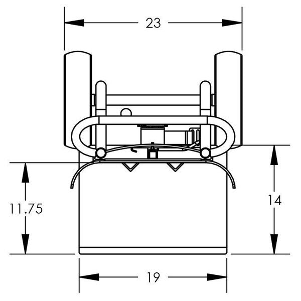 Double Cylinder Hand Truck, Aluminum Fra