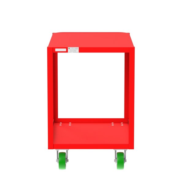Flush-Top Utility Cart, Two Shelf, 24x36