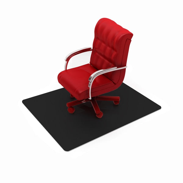 Chair Mat for Hard Floor, Rectangular, Bla