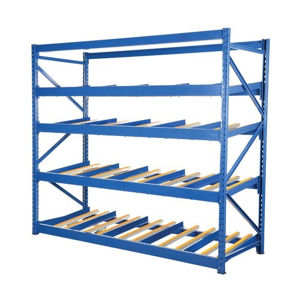 Starter Gravity Flow Rack, 36 in D, 96 in W, 5 Shelves