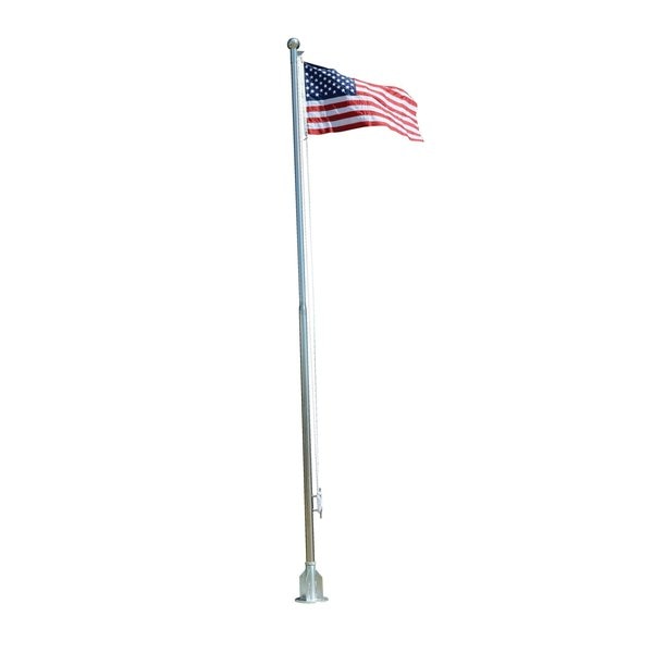 Stainless Steel Flagpole, 20 ft. Height