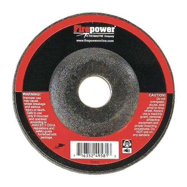 Depressed Center Grinding Wheels, 4 1/2 In.X1/4 In.X5/8 In. -11Nc