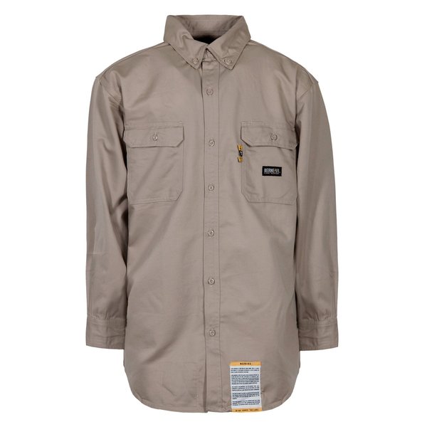 Coverall, FR, Deluxe, 3XL, Regular, Khaki