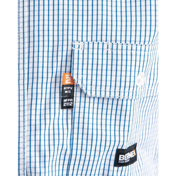 Flame Resistant Button Down Plaid Long S