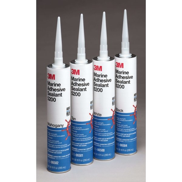 Marine Sealant, 10 oz, Cartridge, Black, Polyurethane Base
