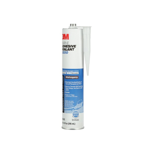Marine Sealant, 10 oz, Cartridge, Mahogany, Polyurethane Base
