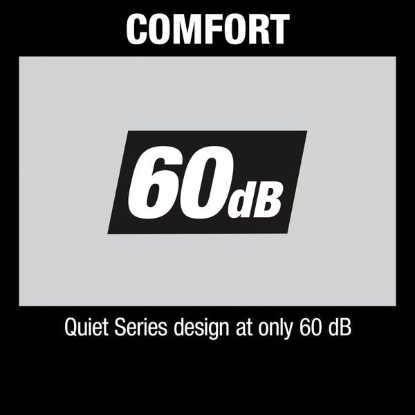 Quiet Series Electric Air Compressor, 1 HP, 2.0Gal, Oil-Free