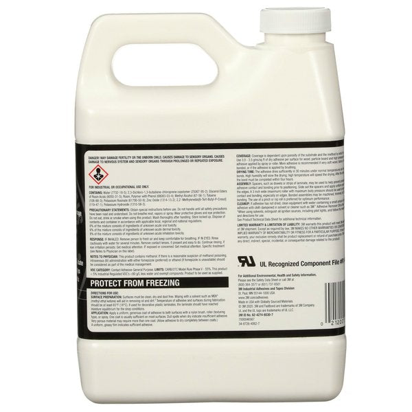 Contact Cement, 30NF Series, Neutral, 1 qt, Can