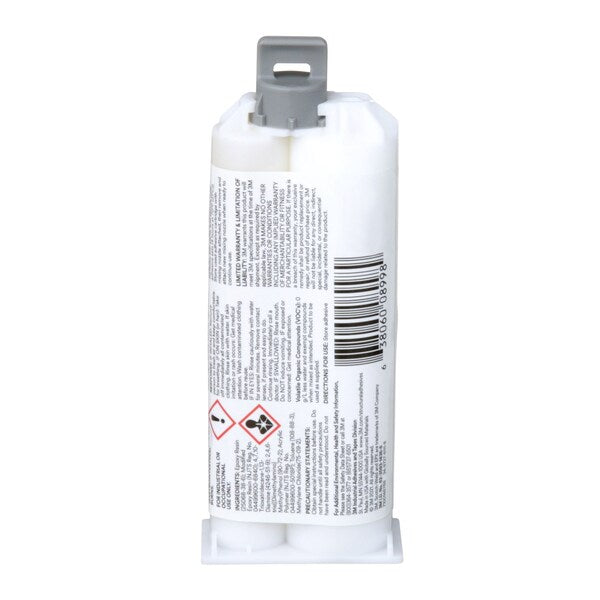 Epoxy Adhesive, DP460 Series, Off-White, 2:01 Mix Ratio, 1 hr Functional Cure, Dual-Cartridge