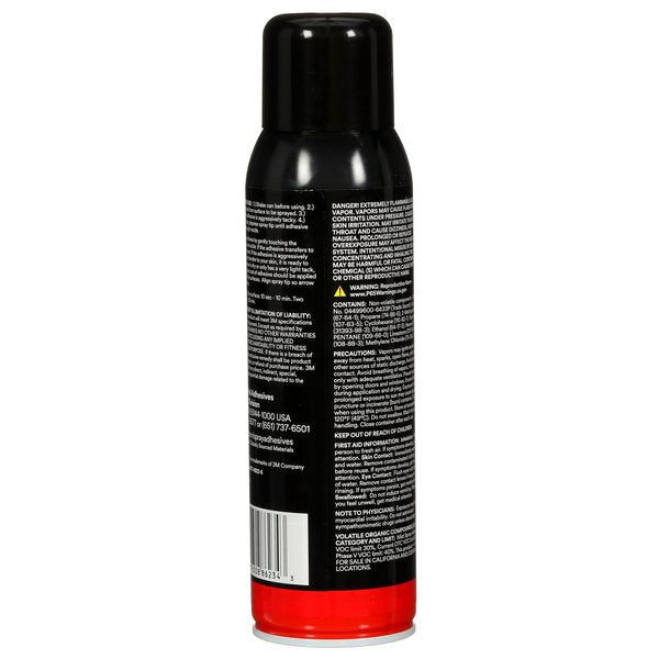 Spray Adhesive, 13.44 fl oz, Aerosol Can, Clear, Super 77