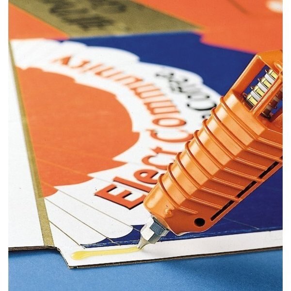 Hot Melt Adhesive, Tan, 5/8 in Diameter, 2 in Length, 35 sec Begins to Harden