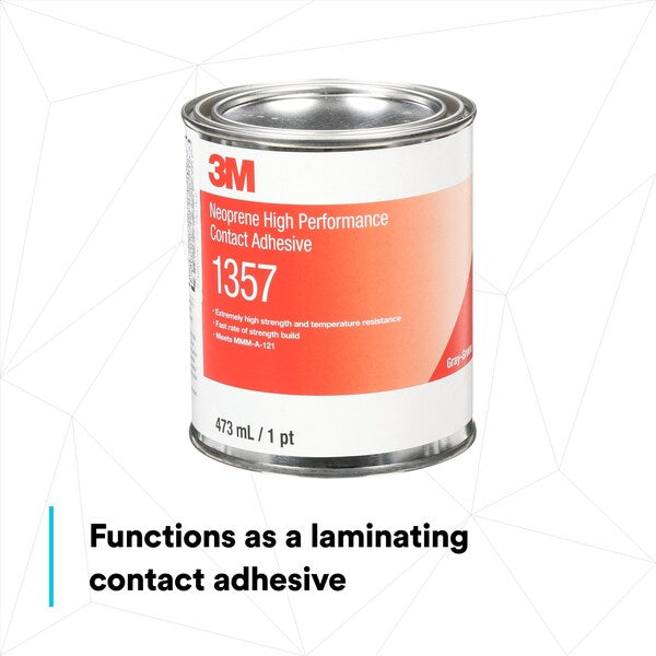 Contact Cement, 1357 Series, Green, 1 pt, Can