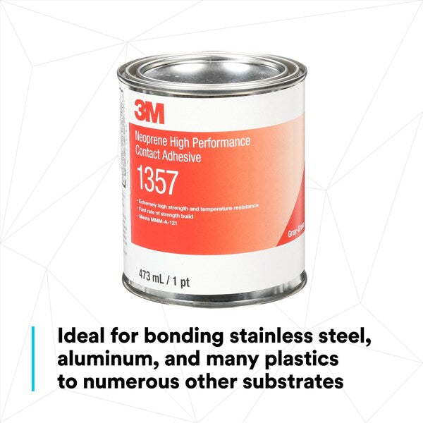 Contact Cement, 1357 Series, Green, 1 pt, Can