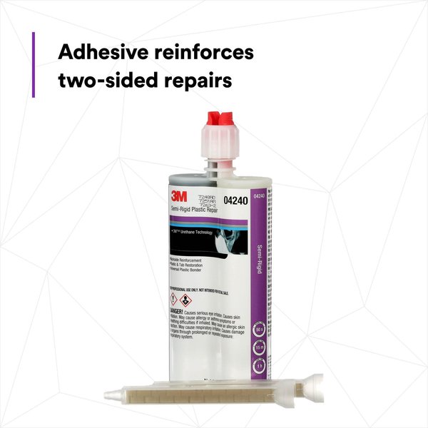 Urethane Adhesive, Black, 1 to 4 min Functional Cure, Dual-Cartridge
