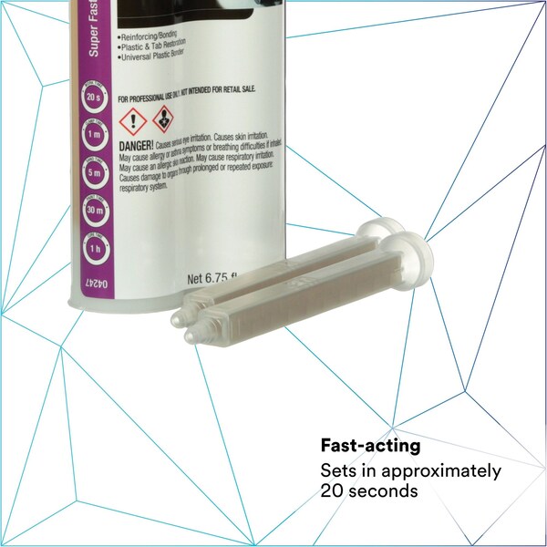 Urethane Adhesive, Opaque, 1 hr Functional Cure, Dual-Cartridge