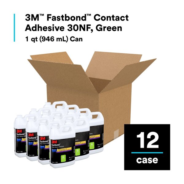Contact Cement, 30NF Series, Green, 1 qt, Jug