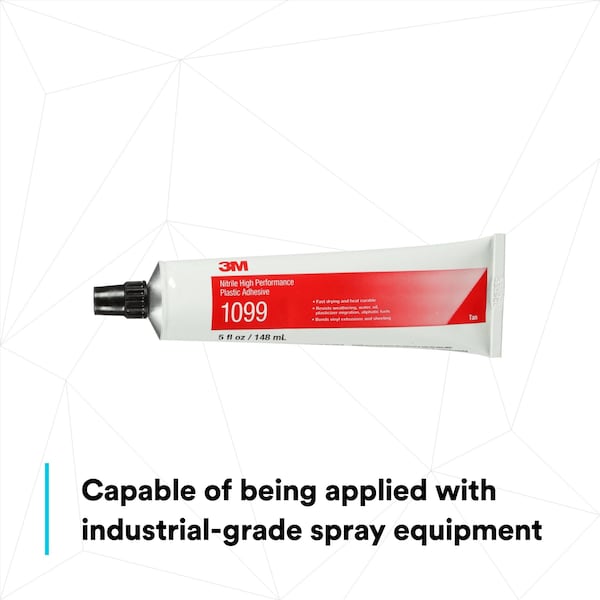 Plastic Adhesive, 1099 Series, Tan, 5 oz, Tube