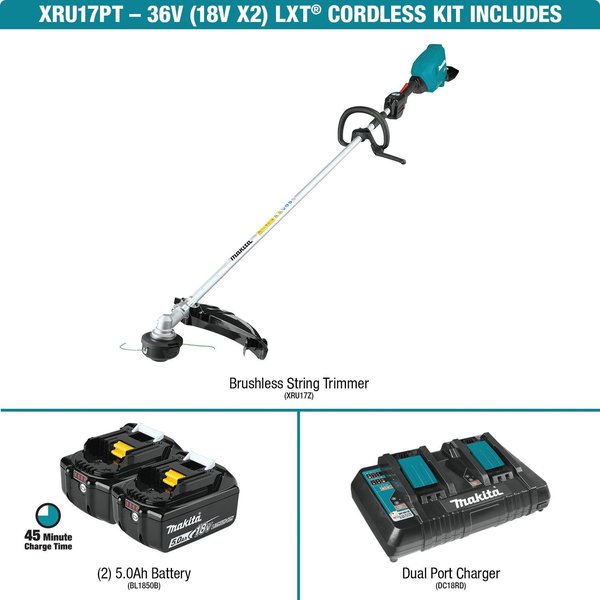 36V (18V X2) LXTÂ® Brushless String Trimmer Kit (5.0Ah)