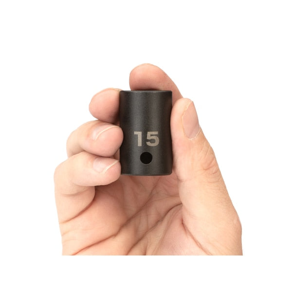 1/2 Inch Drive x 15 mm 6-Point Impact Socket
