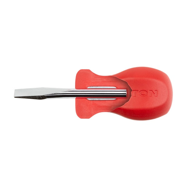 Stubby 1/4 Inch Slotted Hard Handle Screwdriver